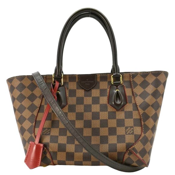 Louis Vuitton Handbags - Louis Vuitton Caissa MM Damier Ebene Tote Bag Brown